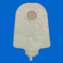 Securi-T Drainable 9" Opaque Urostomy Bag with Flip Flow Valve - 1 3/4" (45mm) - Box of 10