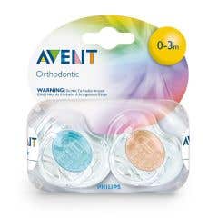 Avent Translucent Pacifiers - Toddler Pacifiers (6-18 mo) - Case of 12
