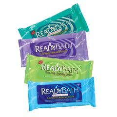 ReadyBath Luxe Premium Bathing Systems Total Body Cleansing Heavyweight Washcloths - Fragrance Free - 8 Cloths/Pack - Case of 24