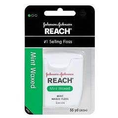 Reach Waxed Dental Floss - 55 Yards - Case of 36