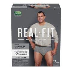 Depend® Real Fit® Pull On Protective Underwear for Men - Sm/Med - Maximum Absorbency - Pack of 19