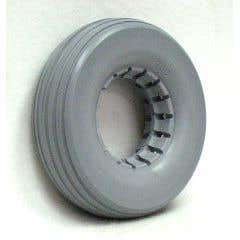 1/4 Urethane Rib Caster Tire 8" x 2 1/4" Fits Most 2-Piece Wheels - 1 pair