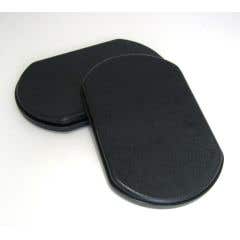 Universal Replacement Plastic Calf Pads - Set of 2 - Black - 1 pair