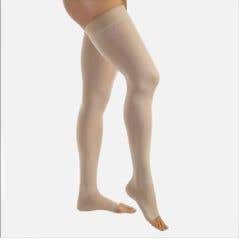 Compression Stocking Thigh High with Garter Top Open Toe 0$