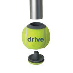 Drive Medical Walker Rear Tennis Ball Glides with Additional Glide Pads, 1 Pair (10121) | Quill