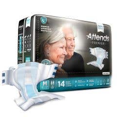 Attends® Premier Incontinence Briefs - Premium Overnight Protection