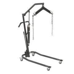 Hydraulic Patient Lift with Six Point Cradle - Silver Vein; Casters: 3"