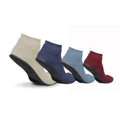 Sure-Grip Terrycloth Slippers - Blue , Medium - Box of 12