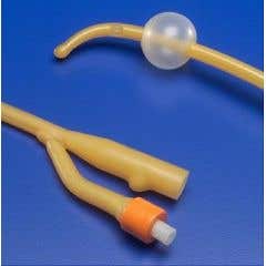 ULTRAMER Coude Tip Foley Catheters - Amber Latex, Hydrophilic-Coated - 16 Fr. - 30cc, Coude - Box of 12