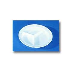 Inner Lip Partitioned Plate - 3 sections - Each