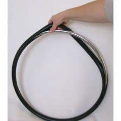 Black Vinyl Super Grip Push Rim Covers - Set of 2 - 24"/25" x 1" - 1 pair