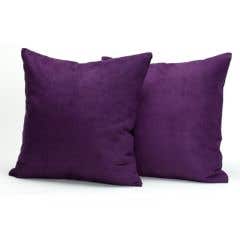 Microsuede Deco Pillow Set of Two 18 x 18
