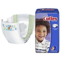 LL Medico Cuties Complete Care Baby Diapers Size 7 41+ lbs - Case of 80 (4 packs)