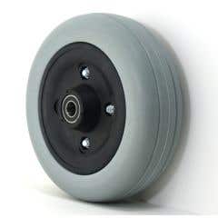 6" x 2" Caster Wheels With Urethane Tires and 5/8 & 7/16 Bearings Pair - 1 pair