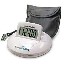 Sonic Shaker SBP100 - Portable Vibrating Travel Alarm Clock- Each