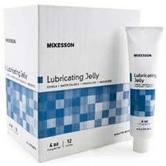 McKesson Sterile Lubricating Jelly Lube - 4 oz Flip Top Tube