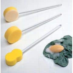 Long Scrub Sponge, 22.5" Handle - Rectangle Sponge - Each