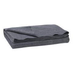 Medline Polyester/Cellulose Emergency Blankets, Gray, 80" L x 40" W, 10/Pack