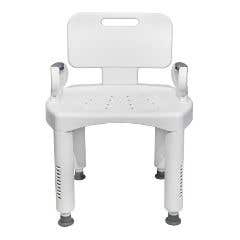 Premium Plastic Bath Chair with Removable Back, Legs and Arms - Each