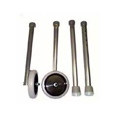Guardian Fixed Walker Wheel Extensions - 7/8" Diameter/5 inches - 1 Kit