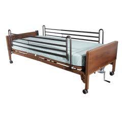 Delta Ultra Light 1000 Full Electric Bed - Delta Ultra Light Full Electric Bed with Full Rails and Therapeutic Support Mattress