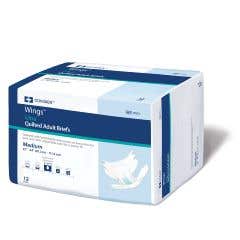Wings Ultra Quilted Incontinent Brief - Medium, 32 to 44 - Pack of 12