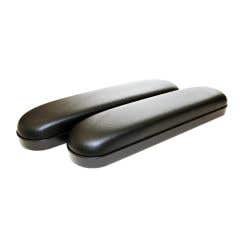 Desk Length Vinyl Padded Armrest - Dark Blue - 1 pair