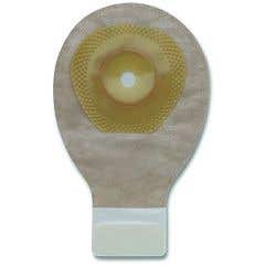 Premier 1-Piece Lock 'n Roll Cut to Fit Drainable Mini Ostomy Bag with Filter - Size Up to 2 1/8" Transparent - Box of 20