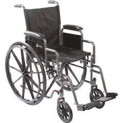 Wheelchair K1 - 20" X 16"- Elevated Foot Rests
