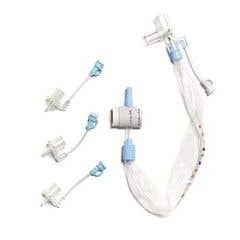 Kimvent Neonatal and Pediatric Trach Care Elbow - Length 8" - 8 Fr Includes Storage Caps