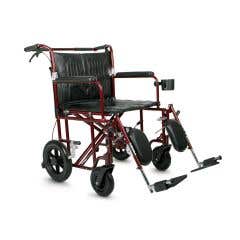 Lightweight Bariatric Transport Chair - Ultralight Plus , 22" Wide