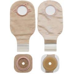 New Image Non-Sterile Drainable Ostomy Kits with Lock n' Roll Closure - Up to 2 1/4", Blue, 2 3/4" Flange - Box of 5
