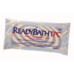 ReadyBath Total Perineal Care Wipes - Help Treat and Prevent Perineal Dermatitis - 3 Cloths per Pack - 72 Packs/Case ( Non-Resealable ) - Case of 72