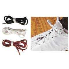 Perma-Ty Elastic Shoelaces, Pair, 24" White