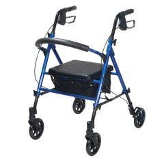 Aluminum Rollator with Universal Seat Height Adjustment