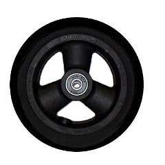 3 Spoke Hollow Spoke Wheel - 8 x 1" - Urethane Round