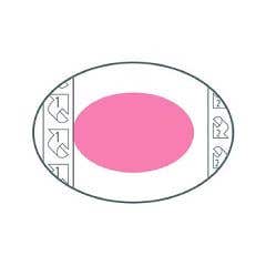 PolyMem Oval Dressings- 3.5 x 5 Adh, 3 x 2 Pad - Box of 15