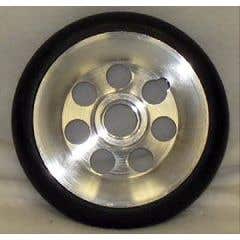 Urethane Round Aluminum Wheel - 5 x 1" - Each