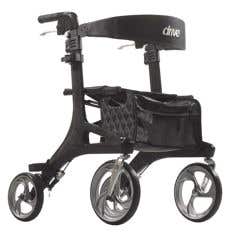 Drive Medical Nitro Elite Carbon Fiber Rollator Specialty Walkers from SpinLife