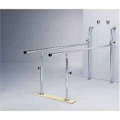 Wall mounted parallel bars, height adjustable, 7'