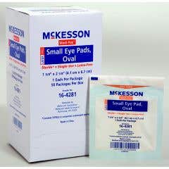 McKesson Eye Pad, 1-5/8 x 2-5/8 Inch (Case of 600)