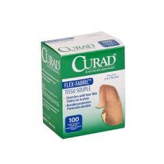 Curad Flex-Fabric Adhesive Bandages - 1" x 3" - Case of 1200