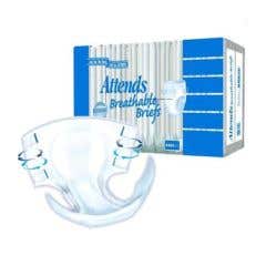 Attends Heavy Absorbency Breathable Briefs - X-Large 58 - 63