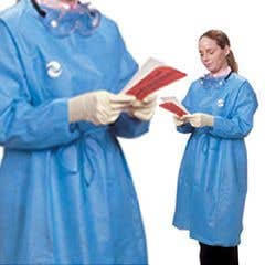 ChemoPlus Protective Gowns - Blue - X-Large - Case of 30