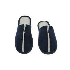 Men's Suede Memory Foam Fleece Slipper