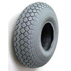 Gray Pneumatic Knobby (Diamond) Tire - 13 x 4" (400-5/ 330 x 100) - 1 pair