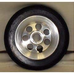 Aluminum Urethane Round Wheel - 6 x 1 1/4" - Each