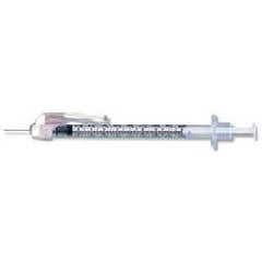 1mL SafetyGlide Tuberculin Syringe 27g x 1/2 Needle - Box of 100