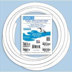 White Rubber Drainage Tubing -  5/16" x 10ft - Each