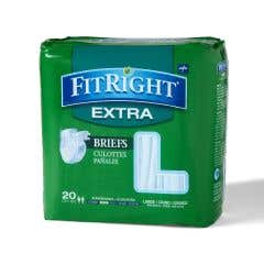 FitRight Extra Briefs - Medium , 32-42" - Case of 80